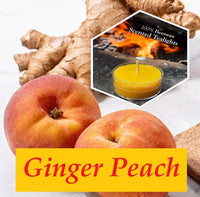 Ginger Peach Scented Beeswax Tealight Candles - BIG FRENCHIES