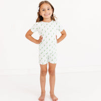Bluebell Bows Short Sleeve & Shorts Bamboo Toddler Pajama Set - BIG FRENCHIES