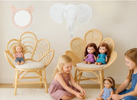 Blossom Dreams Girls Bedroom Rattan Decorative Flower Chair