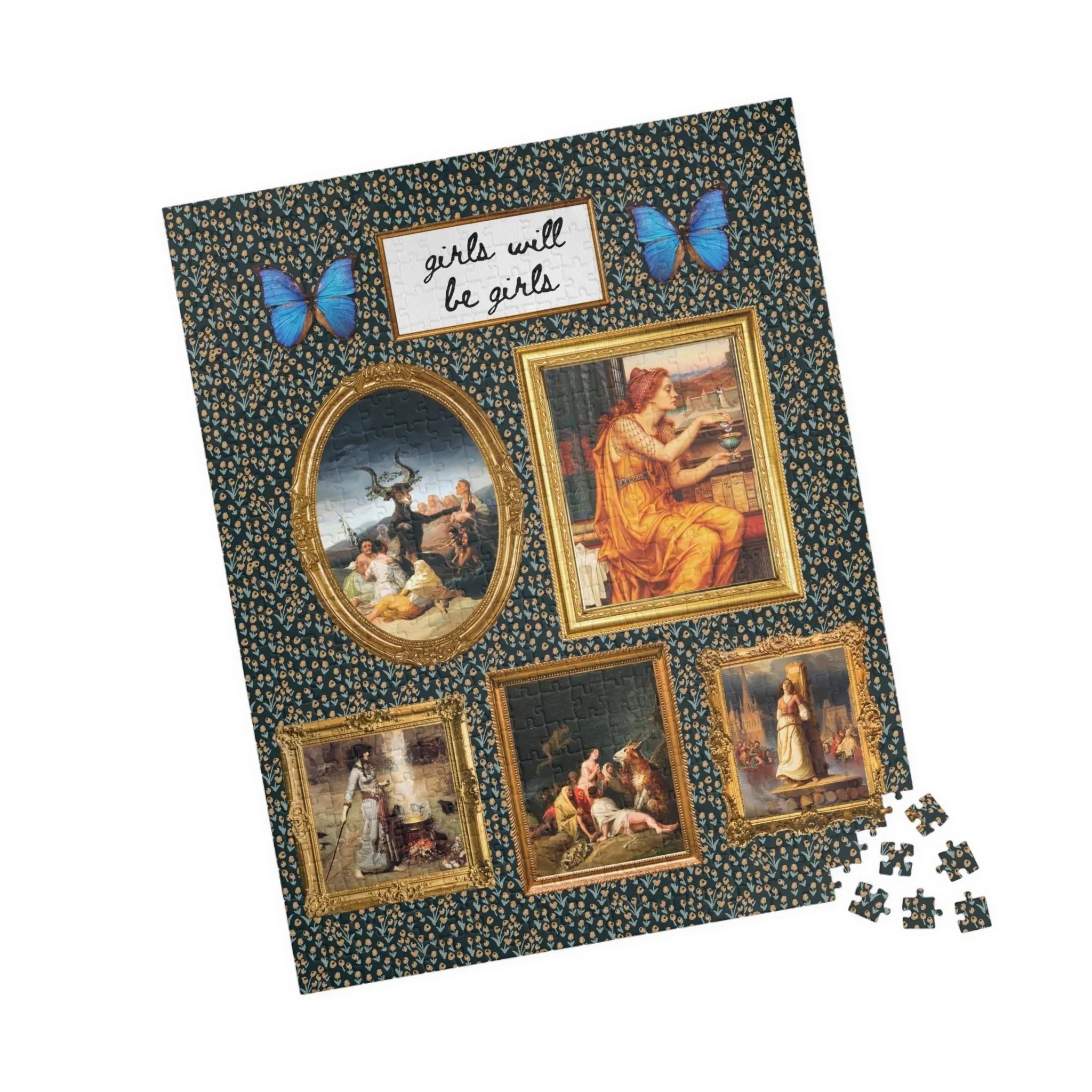 Girls Will Be Girls Famous Paintings of Witches or Witchcraft Puzzle - BIG FRENCHIES