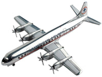 Lockheed L-188 Electra Commercial Aircraft "American Airlines" Silver with Red Stripes 1/400 Diecast Model Airplane by GeminiJets
