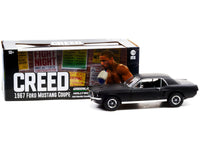 1967 Ford Mustang Coupe Matt Black (Adonis Creed's) "Creed" (2015) Movie 1/18 Diecast Model Car by Greenlight