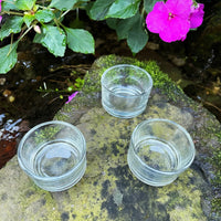 Clear Glass Tealight Holders - BIG FRENCHIES