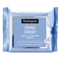 Neutrogena Makeup Remover Wipes - Oil-Free & Waterproof, Gentle Facial Cleansing Cloths, Removes Dirt & Impurities, 25 Count