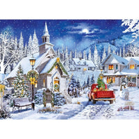 Glitter & Gold - Chapel's Winter Light 1000 Piece Jigsaw Puzzle | Masterpieces Puzzles - BIG FRENCHIES