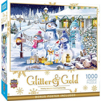 Glitter & Gold - Frosty Wonderland Gathering 1000 Piece Jigsaw Puzzle | Masterpieces Puzzles - BIG FRENCHIES