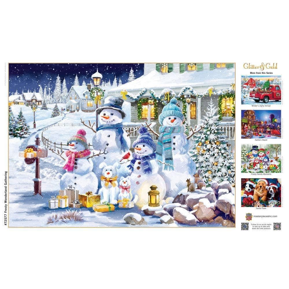 Glitter & Gold - Frosty Wonderland Gathering 1000 Piece Jigsaw Puzzle | Masterpieces Puzzles - BIG FRENCHIES