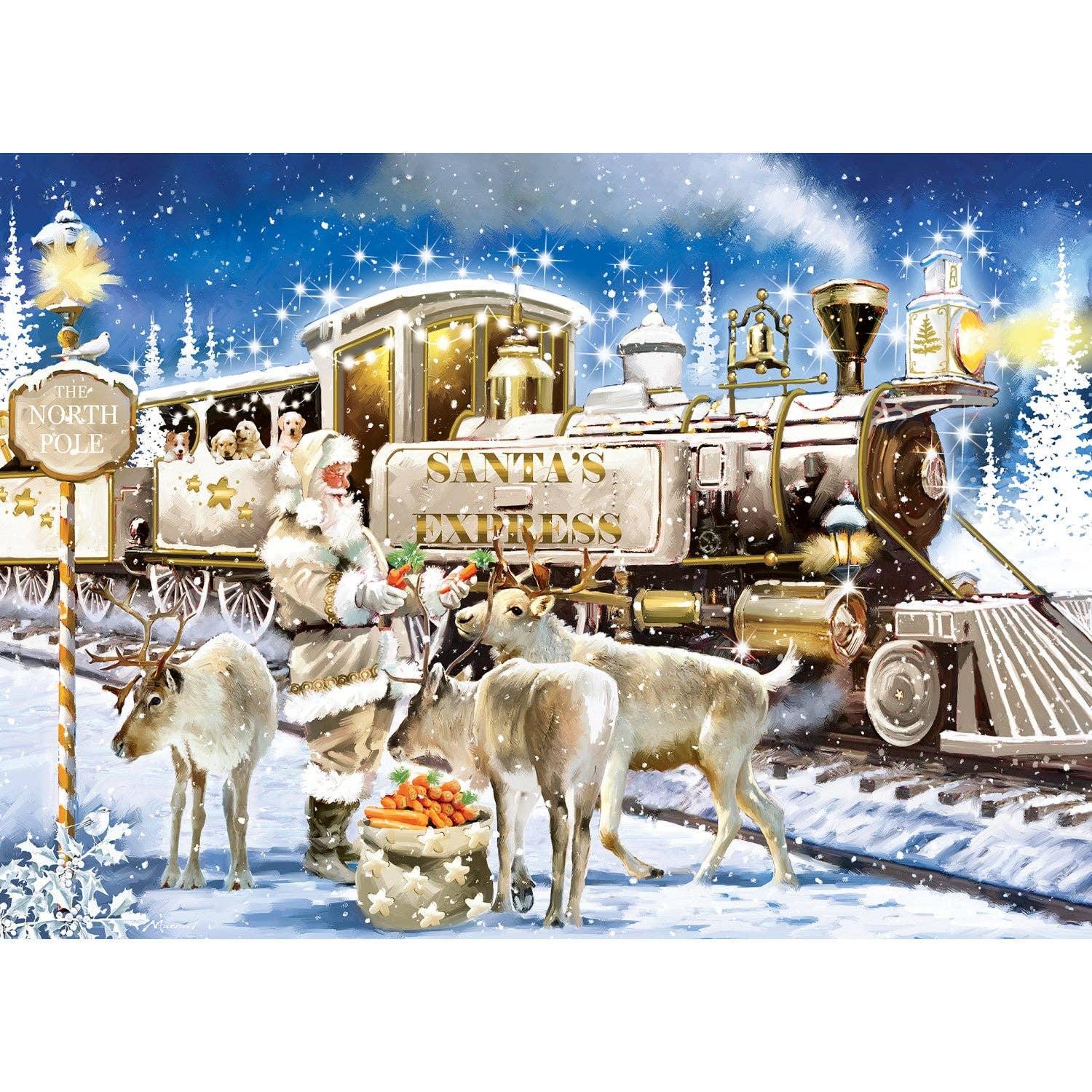 Glitter & Gold - The Gilded Train 1000 Piece Jigsaw Puzzle | Masterpieces Puzzles - BIG FRENCHIES