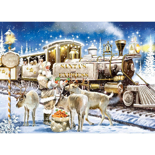Glitter & Gold - The Gilded Train 1000 Piece Jigsaw Puzzle | Masterpieces Puzzles - BIG FRENCHIES