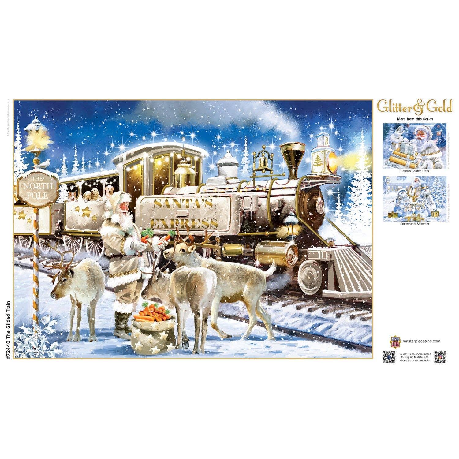 Glitter & Gold - The Gilded Train 1000 Piece Jigsaw Puzzle | Masterpieces Puzzles - BIG FRENCHIES