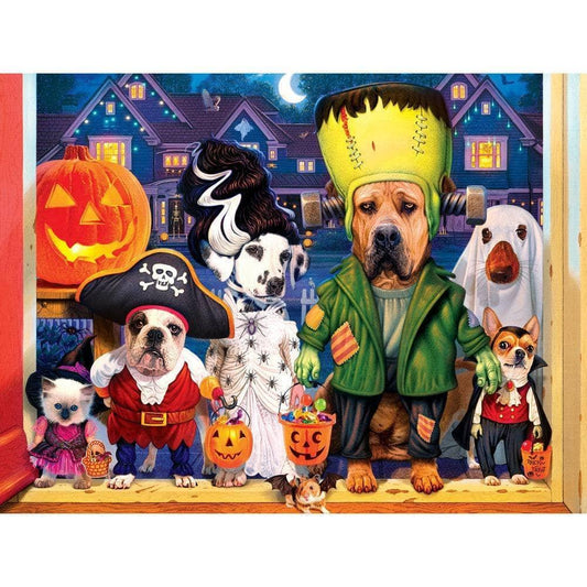 Glow in the Dark - Ready for Treats 300 Piece EZ Grip Jigsaw | Masterpieces Puzzles - BIG FRENCHIES