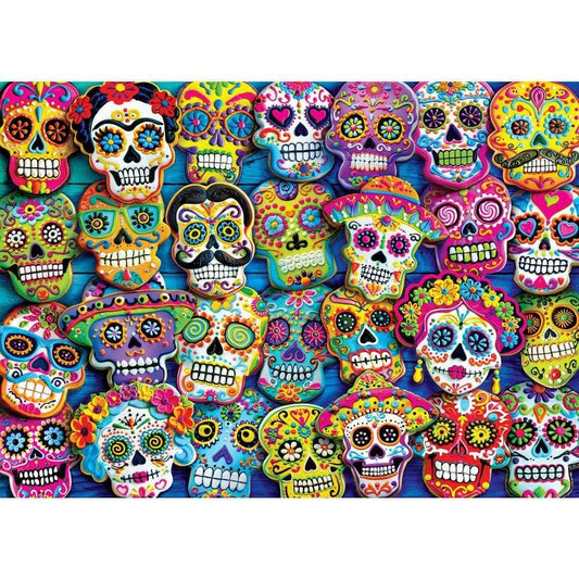 Glow in the Dark - Sugar Skull Cookies 1000 Piece Jigsaw Puzzle | Masterpieces Puzzles - BIG FRENCHIES