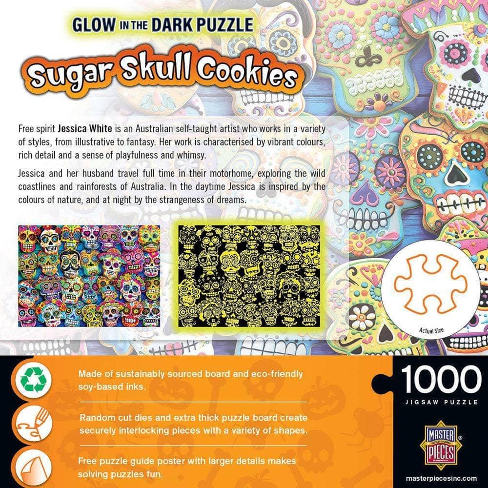 Glow in the Dark - Sugar Skull Cookies 1000 Piece Jigsaw Puzzle | Masterpieces Puzzles - BIG FRENCHIES