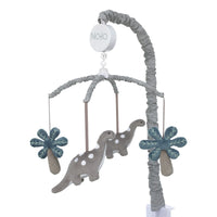 Baby-Saurus Gray Brontosaurus and Palm Tree Musical Mobile - BIG FRENCHIES
