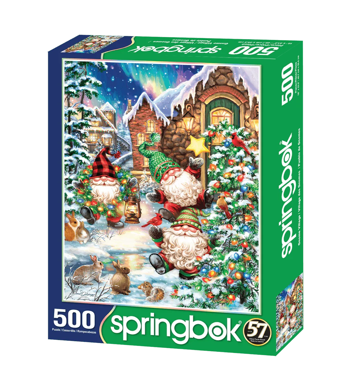 Gnome Village 500 Piece Jigsaw Puzzle by Springbok Puzzles - BIG FRENCHIES