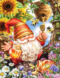 Gnome Worries Bee Happy 500 Piece Jigsaw Puzzle by Springbok Puzzles - BIG FRENCHIES