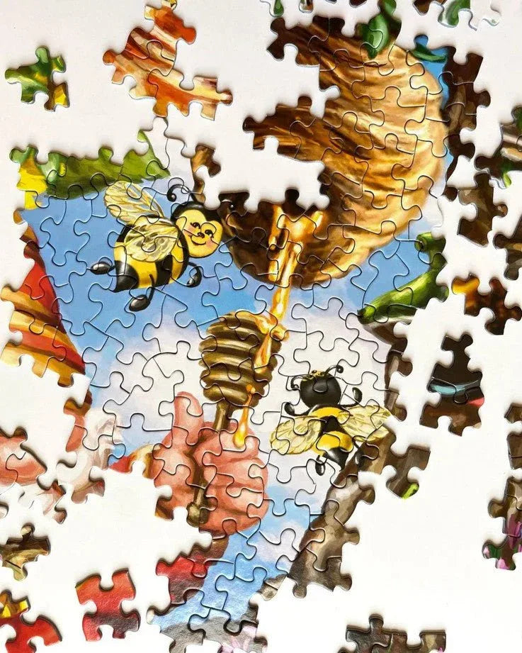 Gnome Worries Bee Happy 500 Piece Jigsaw Puzzle by Springbok Puzzles - BIG FRENCHIES