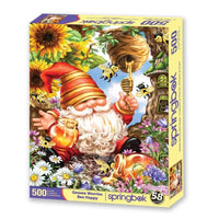 Gnome Worries Bee Happy 500 Piece Jigsaw Puzzle by Springbok Puzzles - BIG FRENCHIES