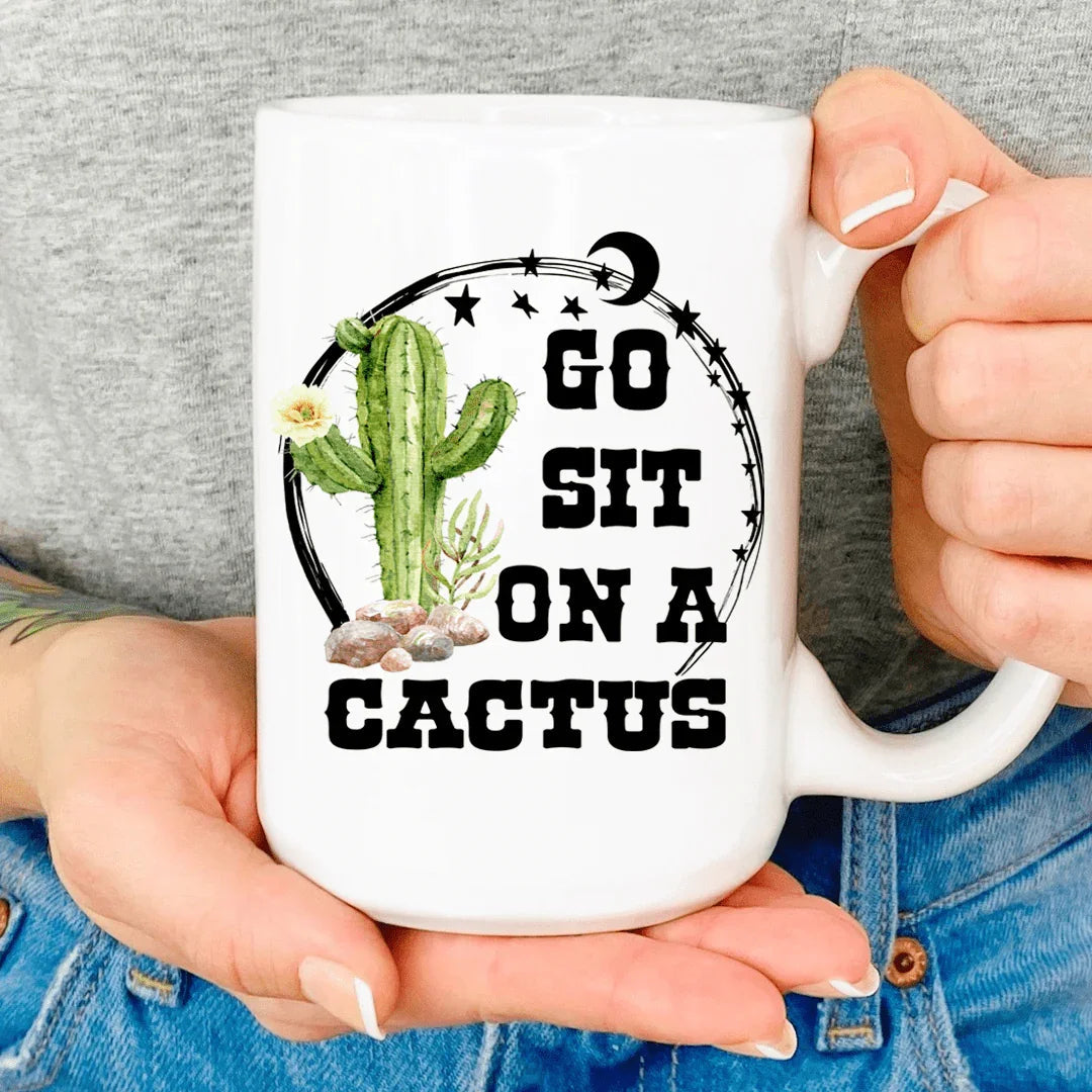Go Sit On A Cactus Mug - BIG FRENCHIES