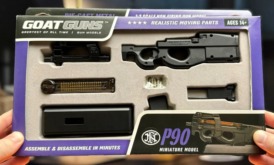 GoatGuns 1/3 Scale Die Cast FN Herstal P90 Model Submachine Gun P90