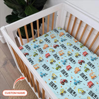 God Says I Am Boy Bamboo Fitted Crib Sheet