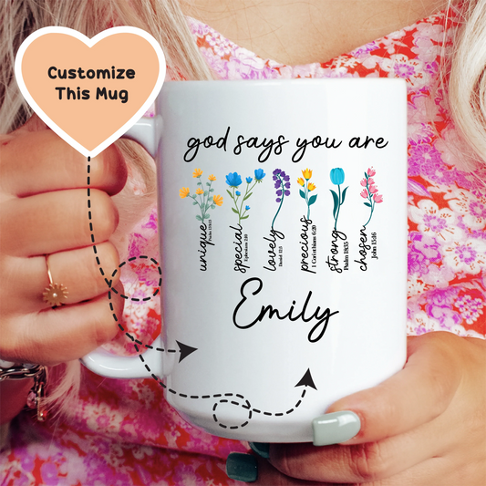 God Says You Are Custom Mug - BIG FRENCHIES