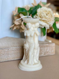 Goddess Sculpture Candle | Soy Wax Art Trio
