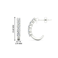 Half Huggie Hoop Earring