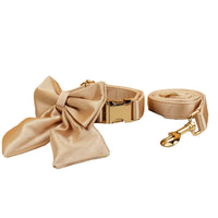 Personalized Gold Satin Wedding Classic Set