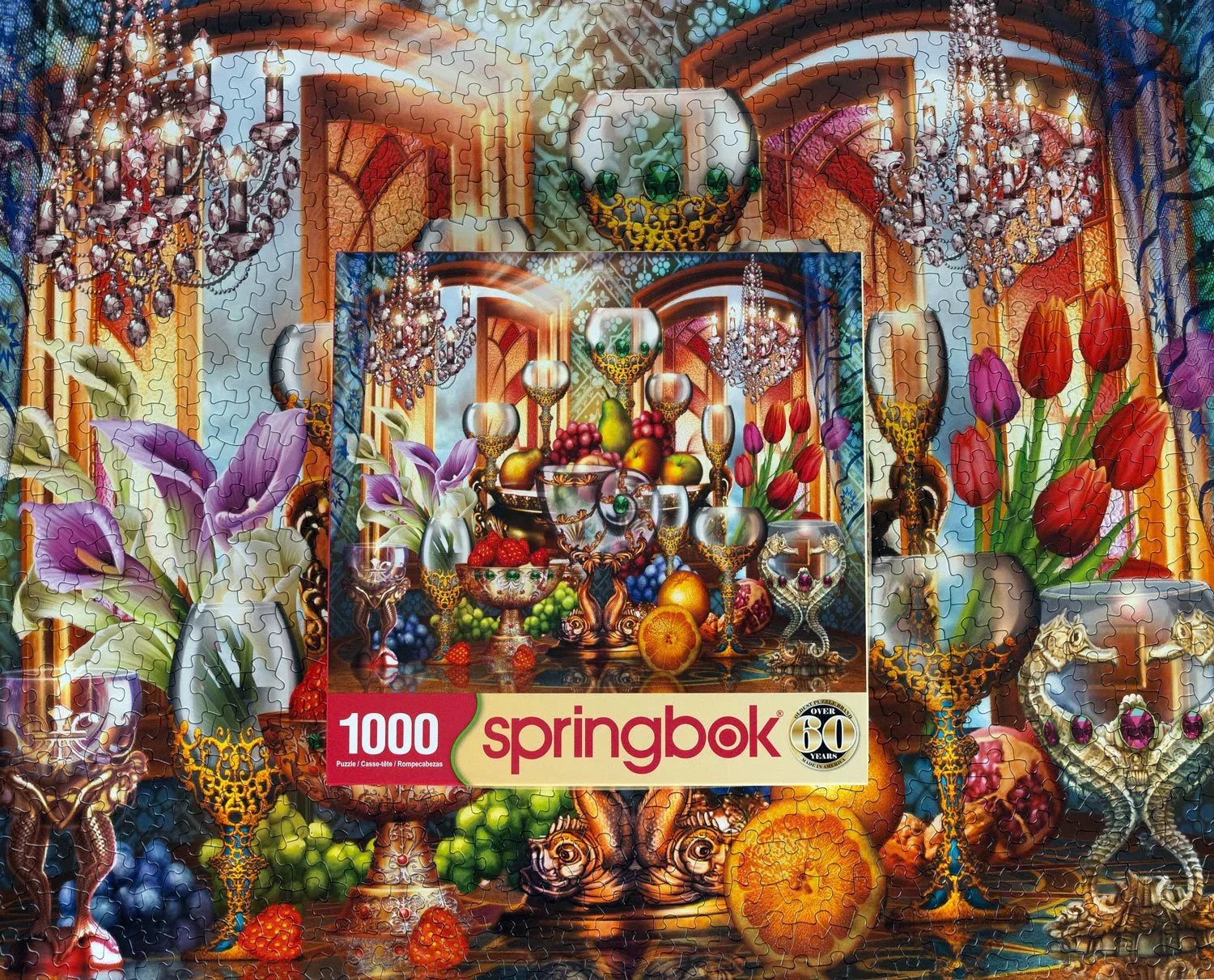 Golden Elegance 1000 Piece Jigsaw Puzzle | Springbok Puzzles - BIG FRENCHIES