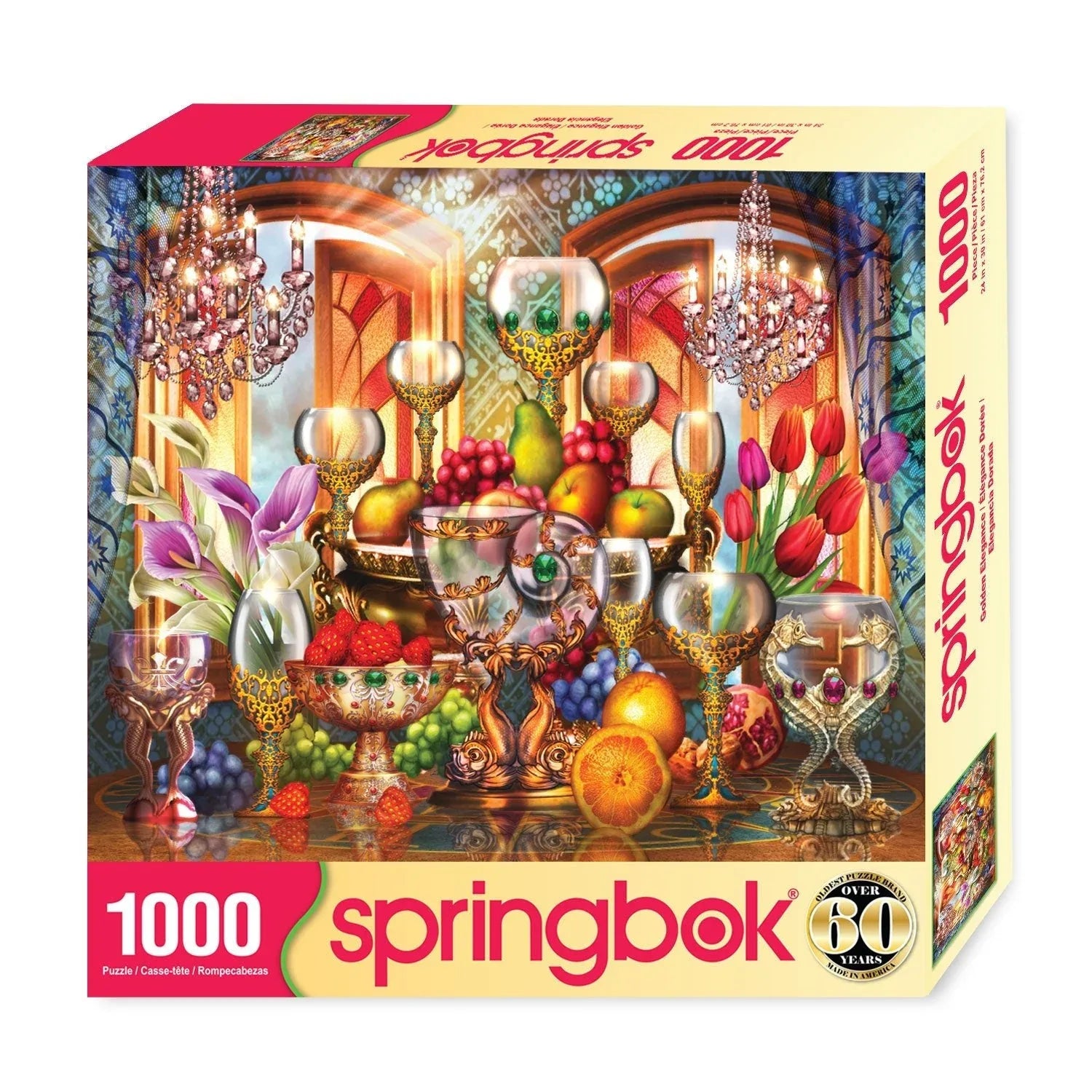 Golden Elegance 1000 Piece Jigsaw Puzzle | Springbok Puzzles - BIG FRENCHIES