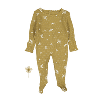 The Printed Romper - Golden Floral