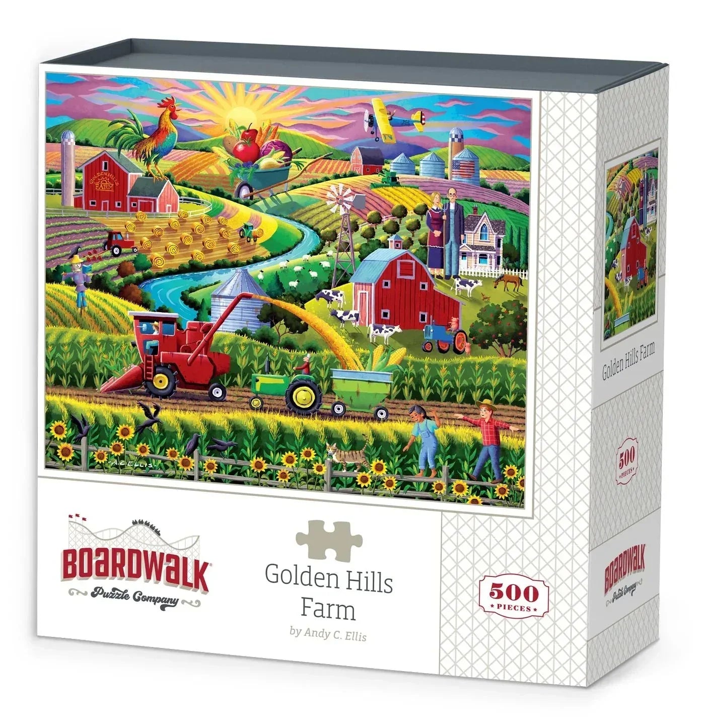 Golden Hills Farm 500 Piece Jigsaw Puzzle | Boardwalk Puzzles - BIG FRENCHIES