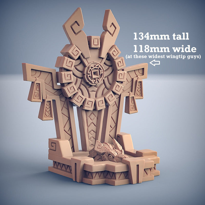 Goldmaw Lizards Shrine (Terrain)-3D Printed Miniatures-BIG FRENCHIES-All Systems Go Games