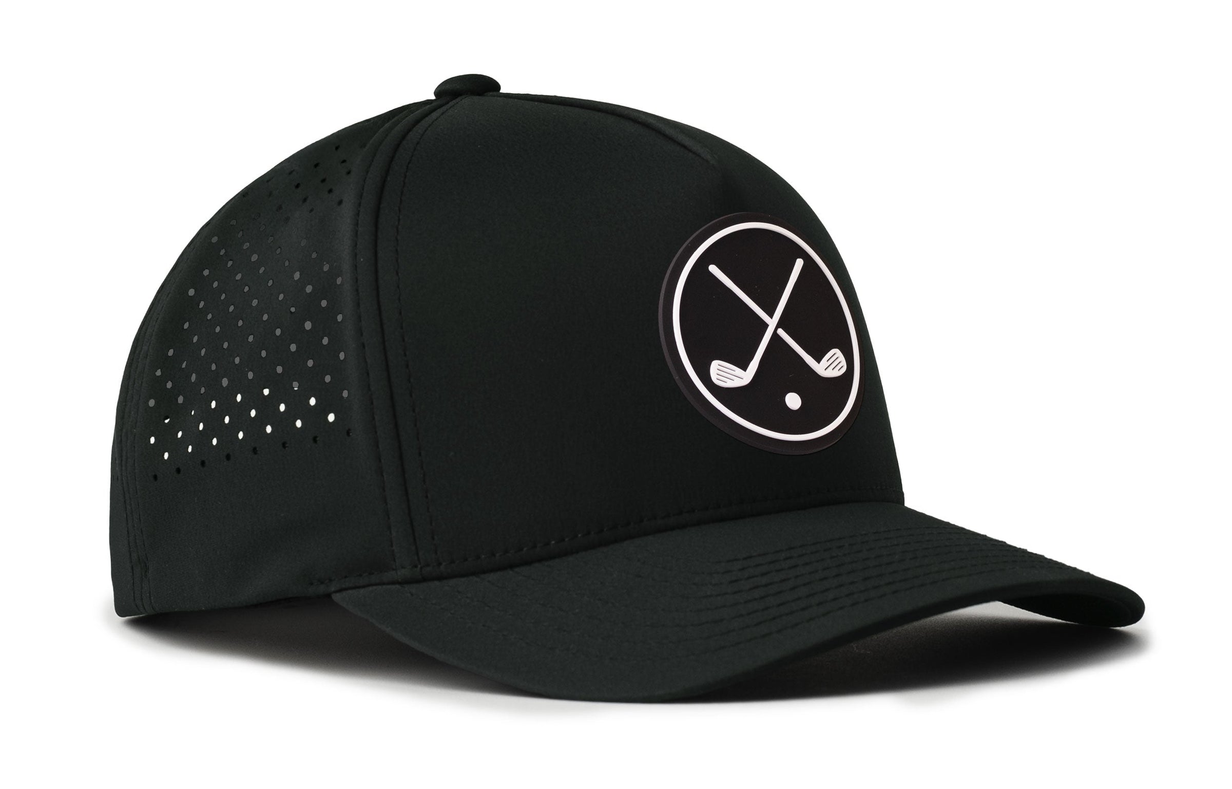 Golf Performance 5-Panel Hat  |   Crossed Clubs Flexfit Snapback