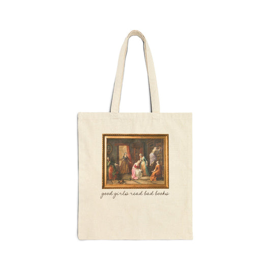 Good Girls Read Bad Books: Funny Art History Bookish Tote Bag - BIG FRENCHIES