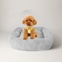 Best Washable Gray Plush Beds for Cats and Dogs - BIG FRENCHIES