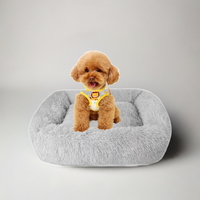 Best Washable Gray Plush Beds for Cats and Dogs - BIG FRENCHIES