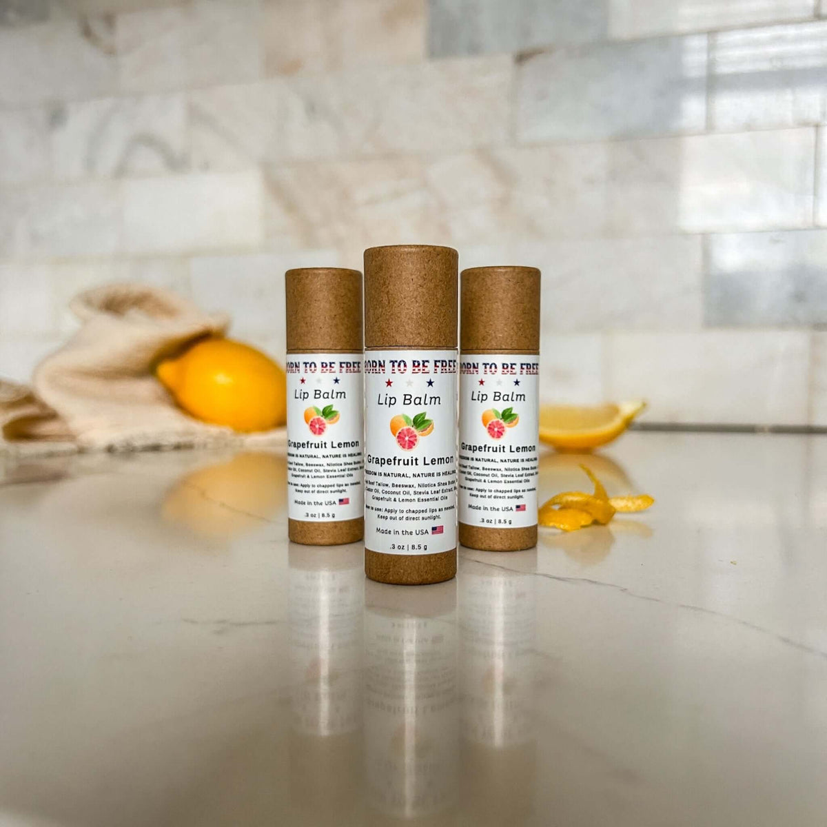 Grapefruit Lemon Lip Balm - BIG FRENCHIES