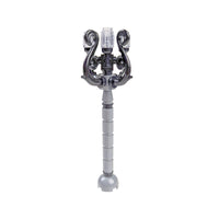 Gray & Black Spiral Lamppost - Building Set - Made Using LEGO® Parts