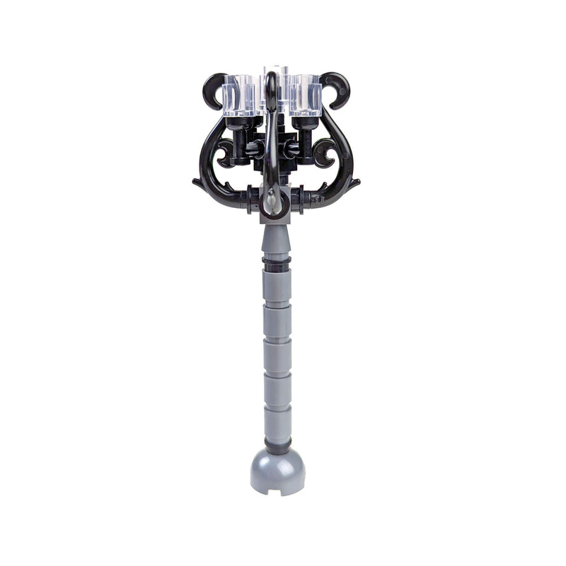 Gray & Black Spiral Lamppost - Building Set - Made Using LEGO® Parts-Building Toys-BIG FRENCHIES-StudBee