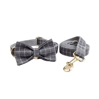 Personalized Gray Plaid Classic Set