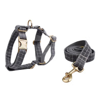 Personalized Gray Plaid Classic Set