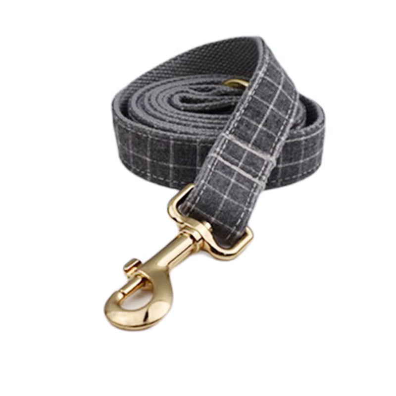 Personalized Gray Plaid Classic Set