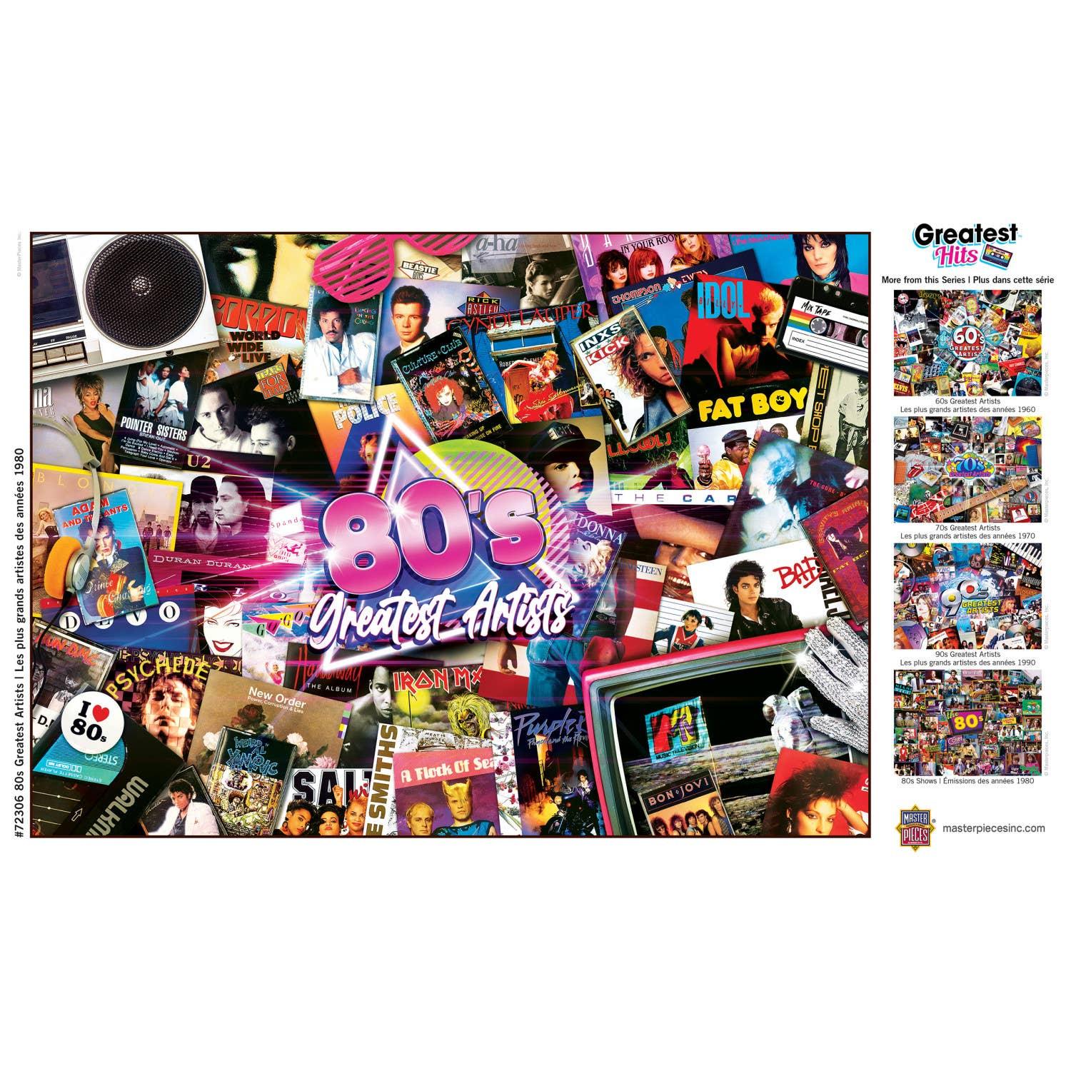 Greatest Hits - 80's Artists 1000 Piece Puzzle by Masterpieces Puzzles