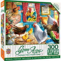 Green Acres - Cluckington Palace 300 Piece EZ Grip Puzzle | Masterpieces - BIG FRENCHIES