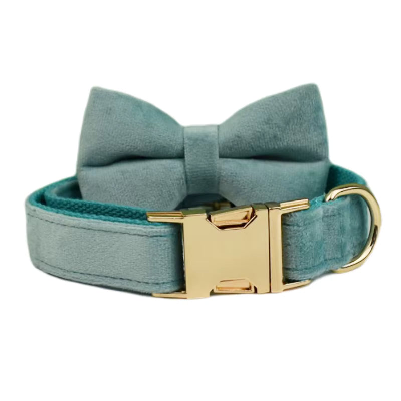 Personalized Green Velvet Classic Set