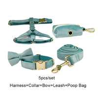 Personalized Green Velvet Classic Set
