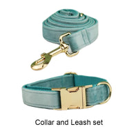 Personalized Green Velvet Classic Set