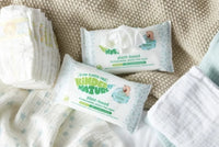 Kinder by Nature 100% Biodegradable Plant-Based Baby Wipes - 672 Count (12 packs of 56 wipes) - BIG FRENCHIES